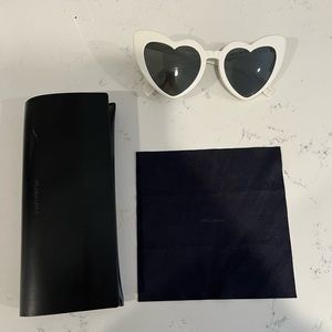 Saint Laurent (YSL) loulou 54mm heart shaped sunglasses